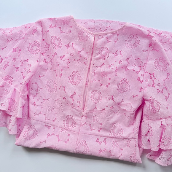 Amanda Uprichard Aveline Dress in Lotus Pink Lace Size XS MSRP $225 - Picture 6 of 11